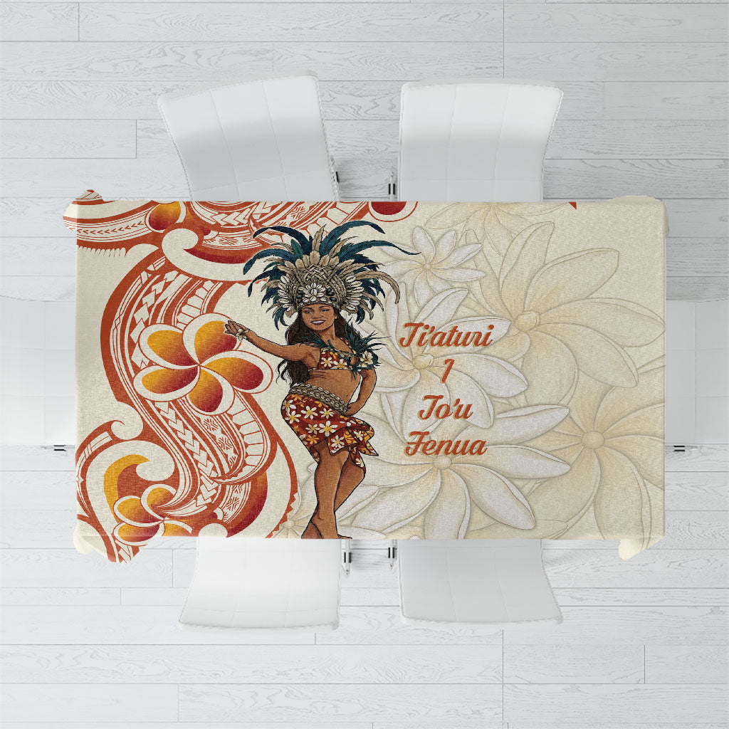 Heiva i Tahiti Tablecloth Ori Tahitian Dance Tiare Maori