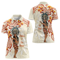 Heiva i Tahiti Women Polo Shirt Ori Tahitian Dance Tiare Maori LT14 - Polynesian Pride