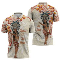 Heiva i Tahiti Zipper Polo Shirt Ori Tahitian Dance Tiare Maori LT14 - Polynesian Pride