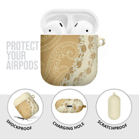 Heiva i Tahiti AirPods Case Tahitian Tiare Maori Cowrie Lei Brown LT14 - Polynesian Pride