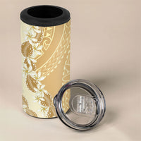 Heiva i Tahiti 4 in 1 Can Cooler Tumbler Tahitian Tiare Maori Cowrie Lei Brown LT14 - Polynesian Pride