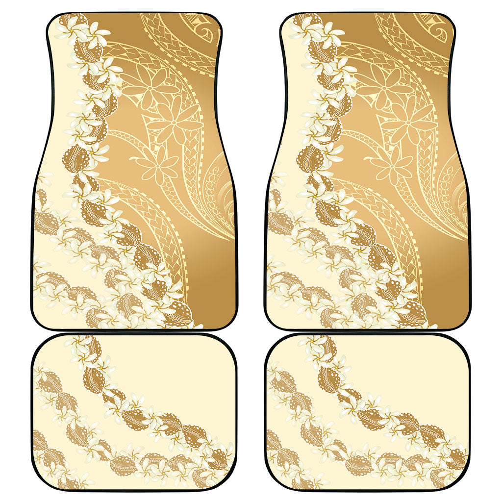 Heiva i Tahiti Car Mats Tahitian Tiare Maori Cowrie Lei Brown LT14 - Polynesian Pride