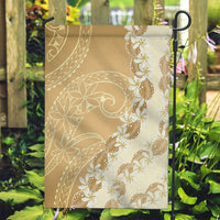 Heiva i Tahiti Garden Flag Tahitian Tiare Maori Cowrie Lei Brown LT14 Garden Flag Brown - Polynesian Pride