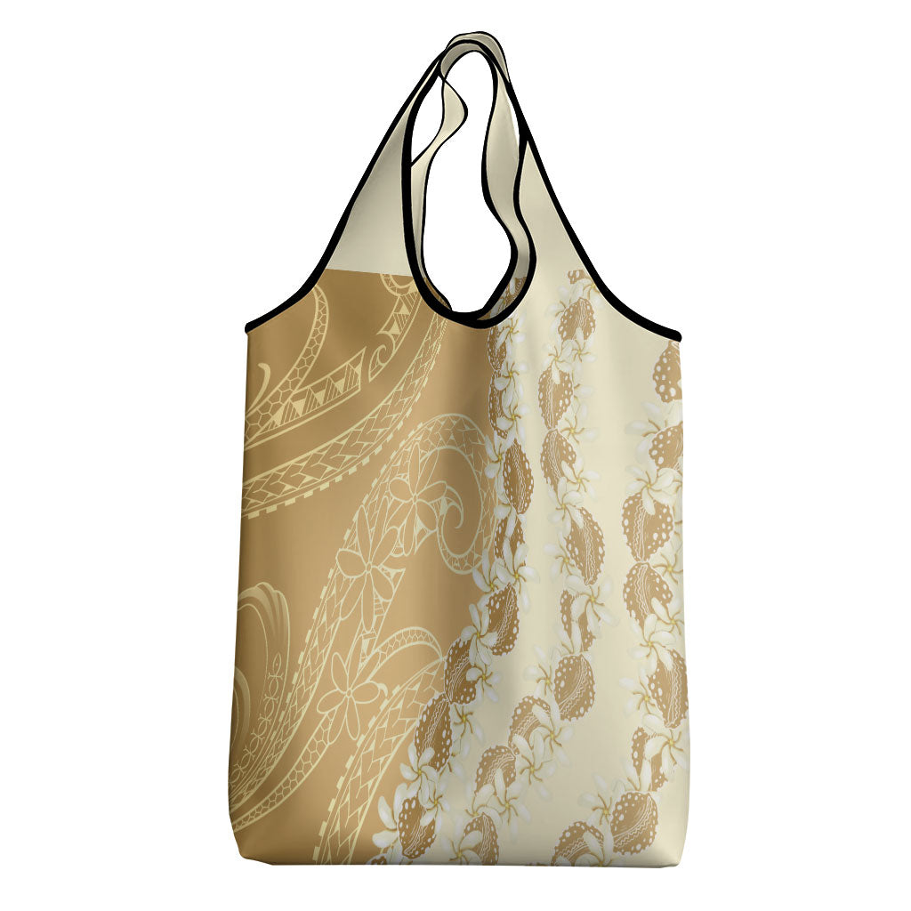 Heiva i Tahiti Grocery Bag Tahitian Tiare Maori Cowrie Lei Brown LT14 - Polynesian Pride