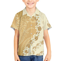 Heiva i Tahiti Hawaiian Shirt Tahitian Tiare Maori Cowrie Lei Brown LT14 - Polynesian Pride