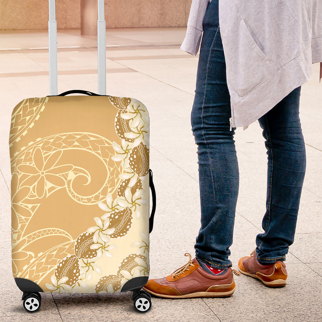 Heiva i Tahiti Luggage Cover Tahitian Tiare Maori Cowrie Lei Brown LT14 Brown - Polynesian Pride