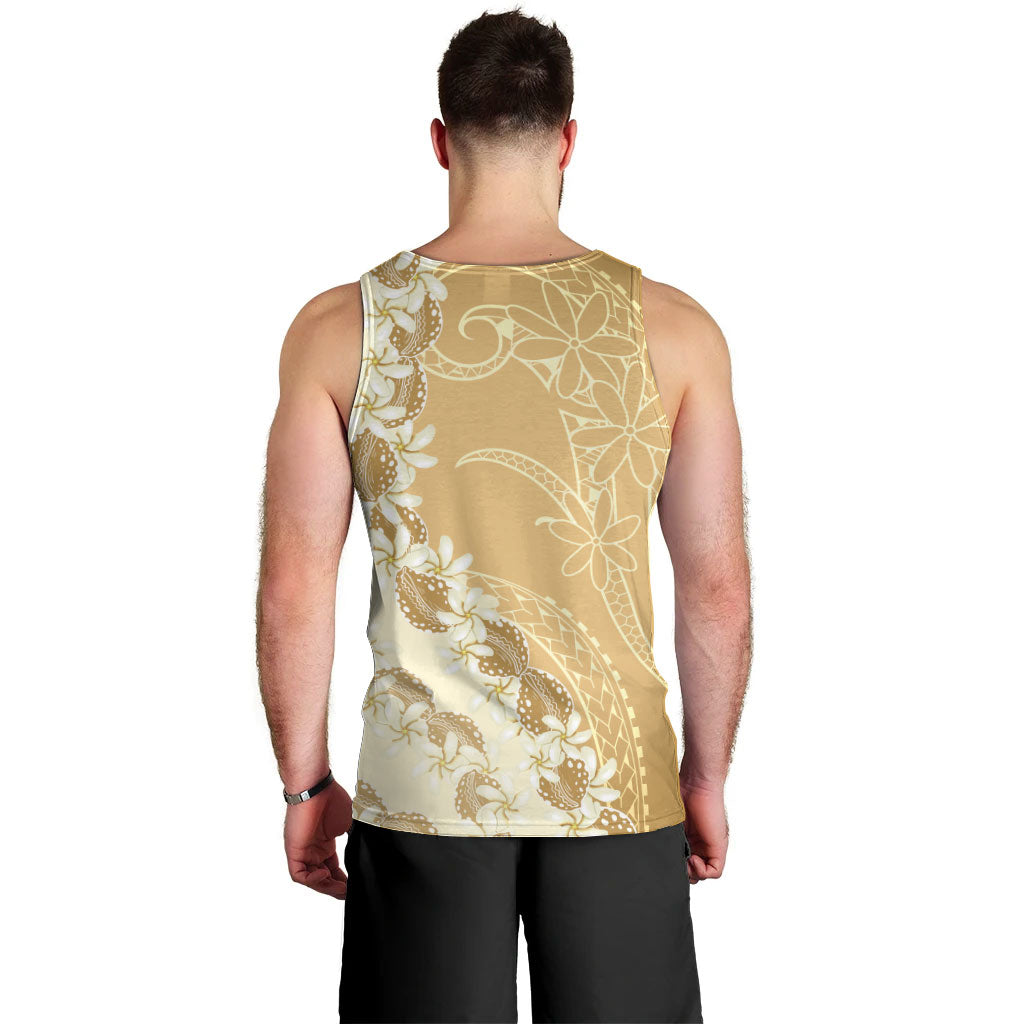 Heiva i Tahiti Men Tank Top Tahitian Tiare Maori Cowrie Lei Brown LT14 - Polynesian Pride