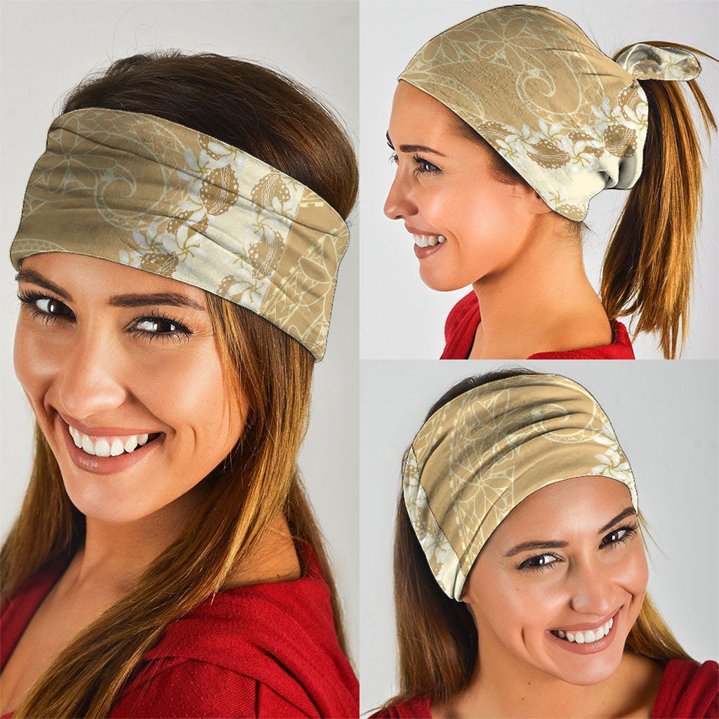 Heiva i Tahiti Neck Gaiter Tahitian Tiare Maori Cowrie Lei Brown LT14 - Polynesian Pride