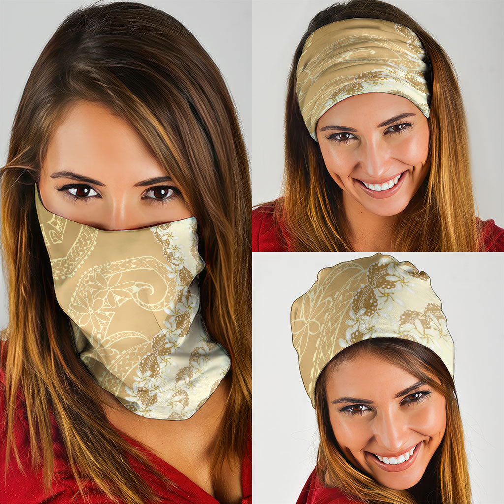 Heiva i Tahiti Neck Gaiter Tahitian Tiare Maori Cowrie Lei Brown LT14 - Polynesian Pride