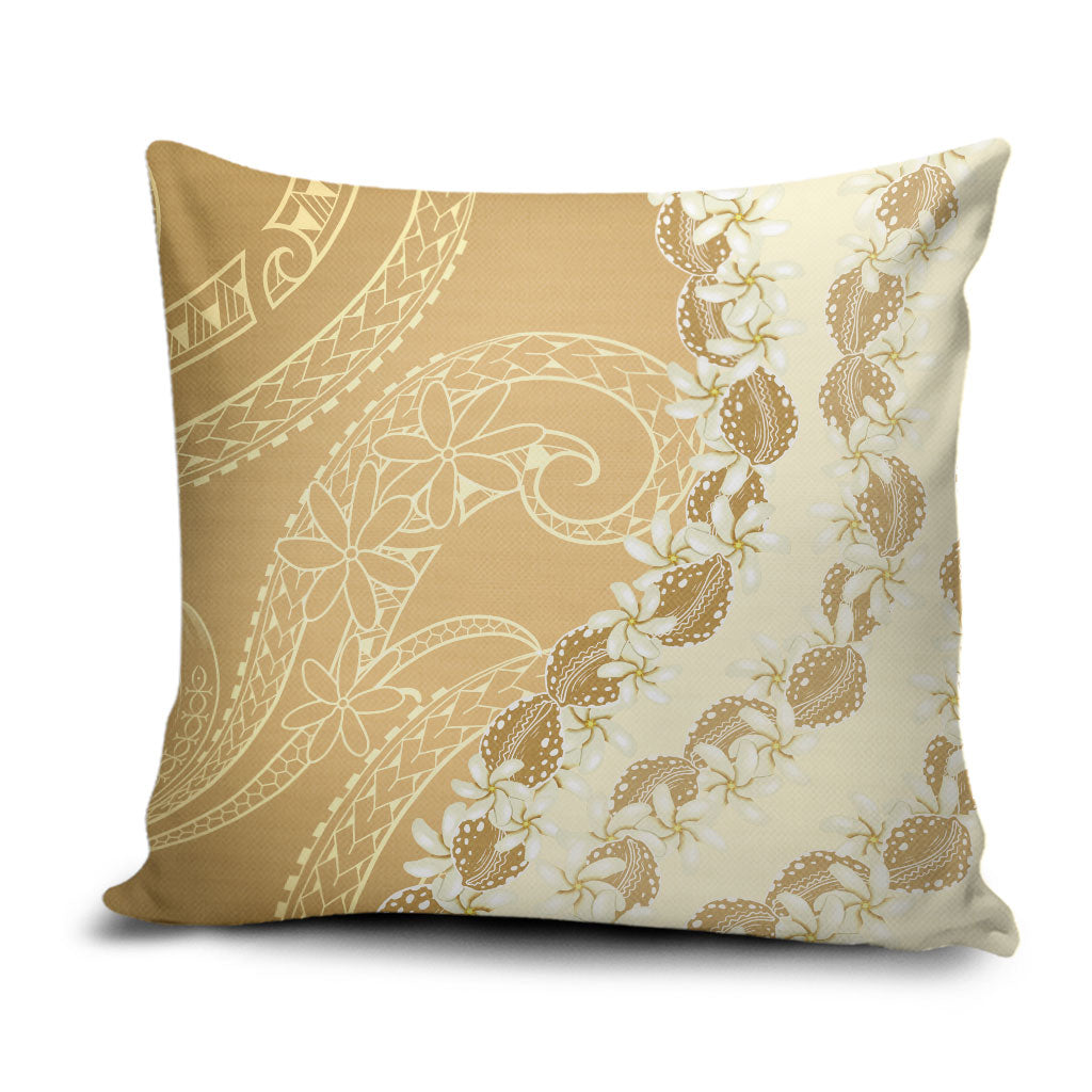 Heiva i Tahiti Pillow Cover Tahitian Tiare Maori Cowrie Lei Brown LT14 Brown - Polynesian Pride
