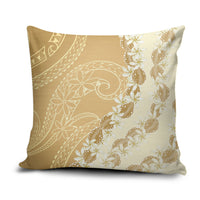 Heiva i Tahiti Pillow Cover Tahitian Tiare Maori Cowrie Lei Brown LT14 Brown - Polynesian Pride