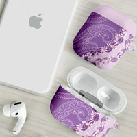 Heiva i Tahiti AirPods Case Tahitian Tiare Maori Cowrie Lei Purple LT14 - Polynesian Pride