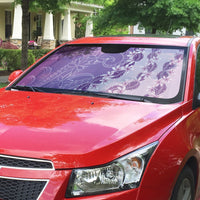 Heiva i Tahiti Auto Sun Shade Tahitian Tiare Maori Cowrie Lei Purple LT14 - Polynesian Pride