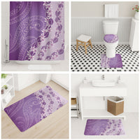 Heiva i Tahiti Bathroom Set Tahitian Tiare Maori Cowrie Lei Purple LT14 - Polynesian Pride