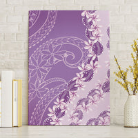 Heiva i Tahiti Canvas Wall Art Tahitian Tiare Maori Cowrie Lei Purple LT14 Without Frame Purple - Polynesian Pride