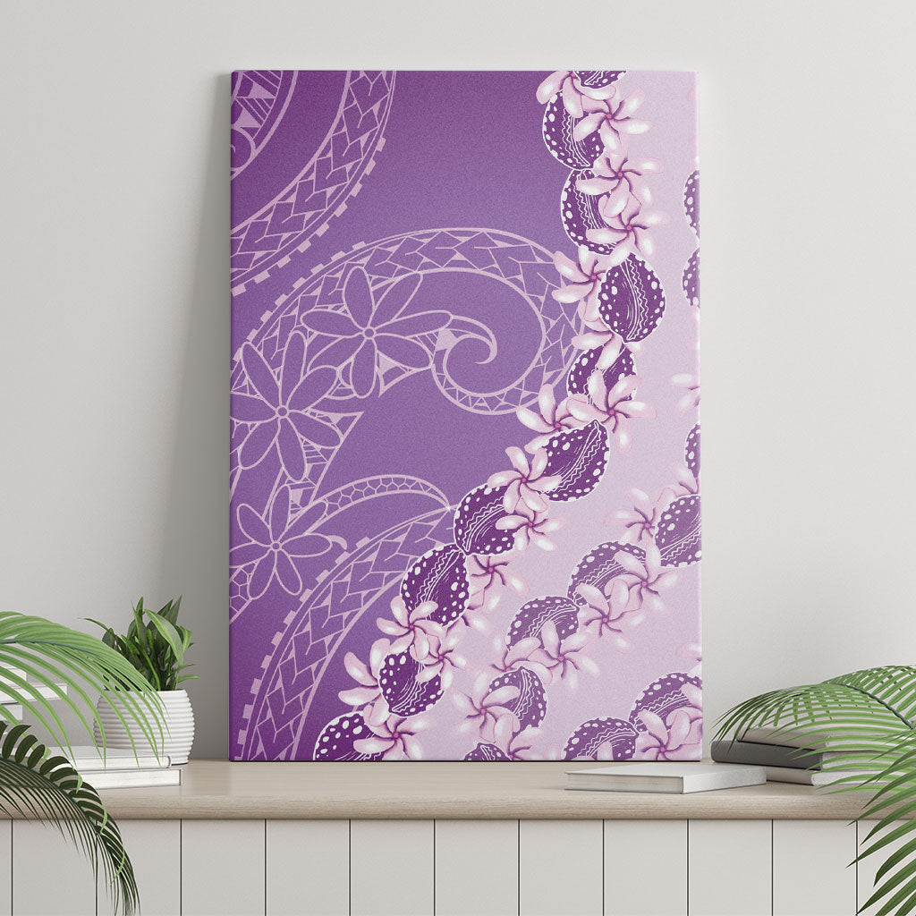 Heiva i Tahiti Canvas Wall Art Tahitian Tiare Maori Cowrie Lei Purple LT14 - Polynesian Pride