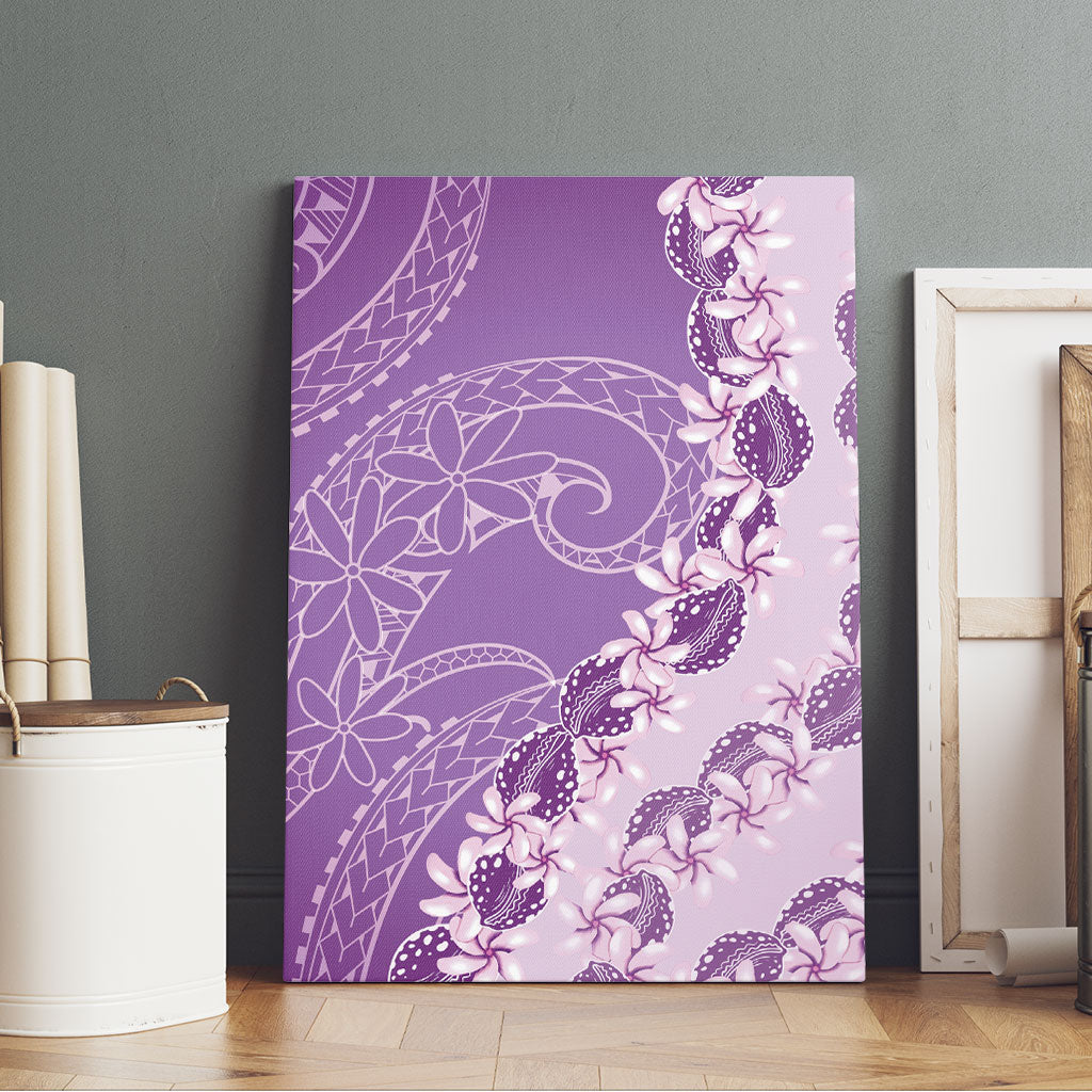 Heiva i Tahiti Canvas Wall Art Tahitian Tiare Maori Cowrie Lei Purple LT14 - Polynesian Pride