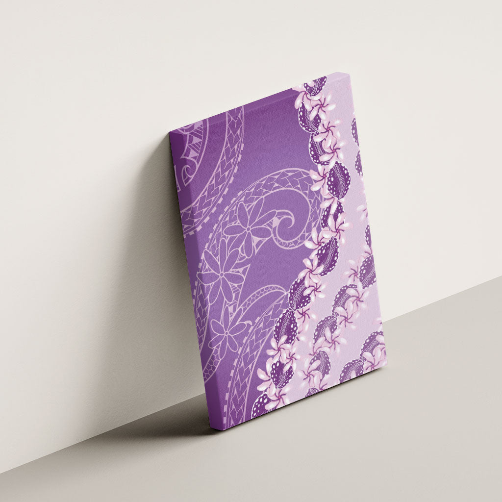 Heiva i Tahiti Canvas Wall Art Tahitian Tiare Maori Cowrie Lei Purple LT14 - Polynesian Pride