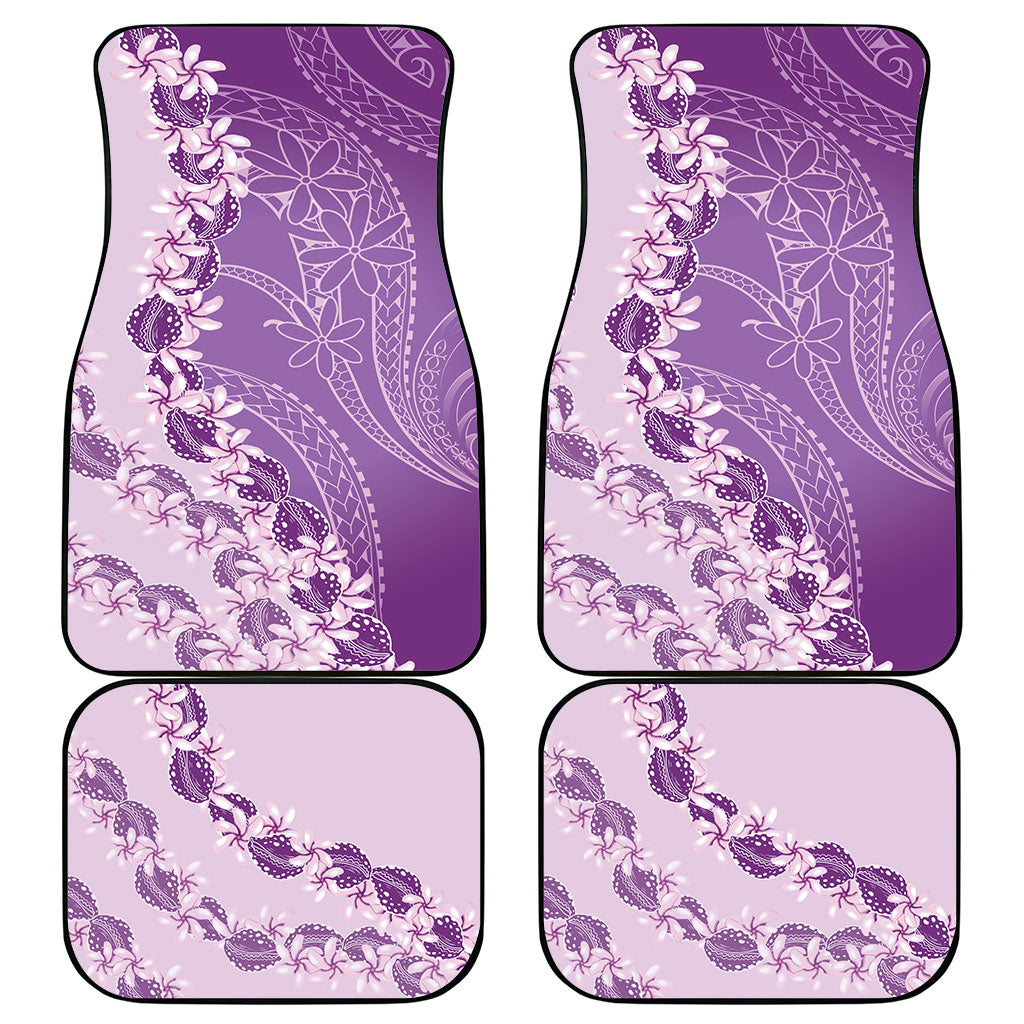 Heiva i Tahiti Car Mats Tahitian Tiare Maori Cowrie Lei Purple LT14 - Polynesian Pride