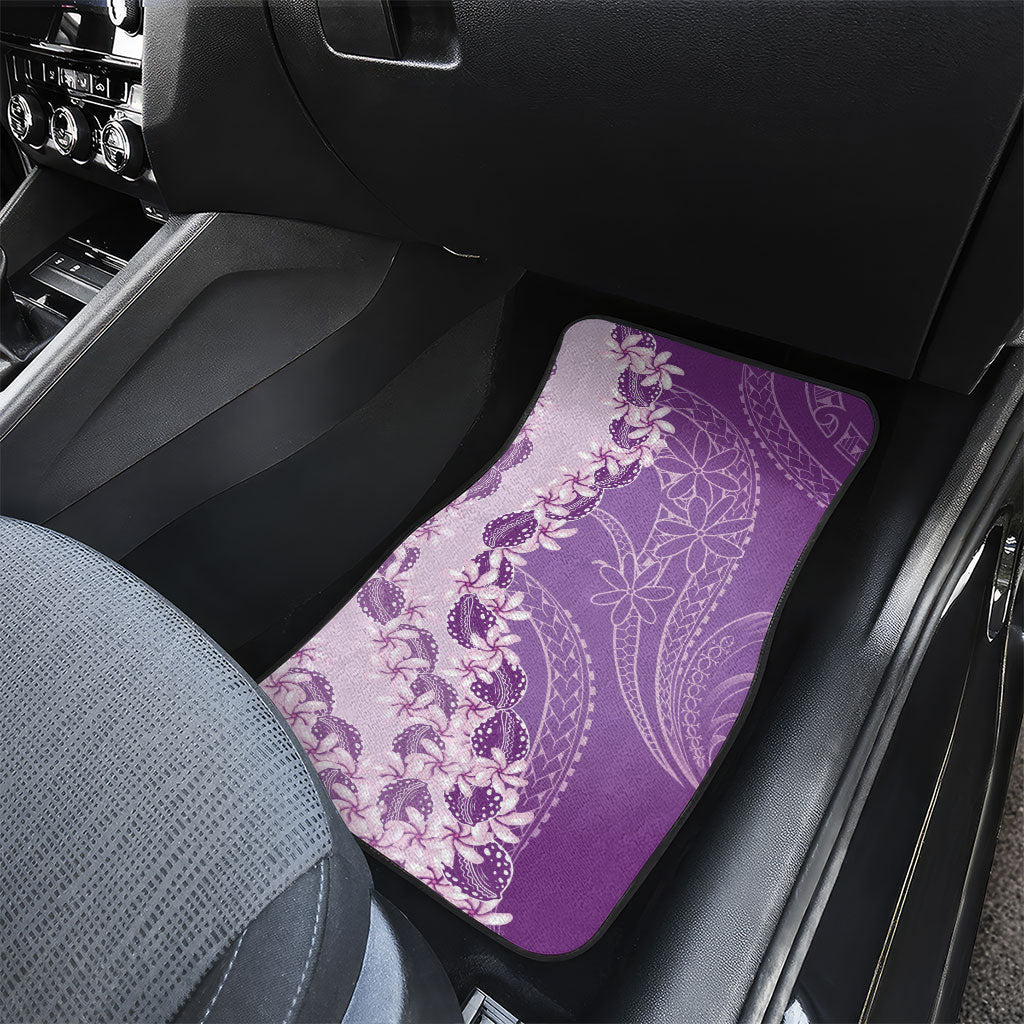 Heiva i Tahiti Car Mats Tahitian Tiare Maori Cowrie Lei Purple LT14 - Polynesian Pride