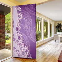 Heiva i Tahiti Door Cover Tahitian Tiare Maori Cowrie Lei Purple LT14 - Polynesian Pride