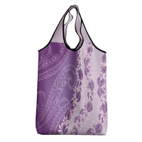 Heiva i Tahiti Grocery Bag Tahitian Tiare Maori Cowrie Lei Purple LT14 - Polynesian Pride