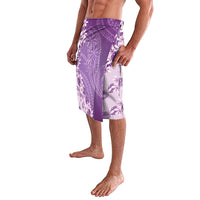 Heiva i Tahiti Lavalava Tahitian Tiare Maori Cowrie Lei Purple LT14 - Polynesian Pride