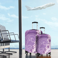 Heiva i Tahiti Luggage Cover Tahitian Tiare Maori Cowrie Lei Purple LT14 - Polynesian Pride