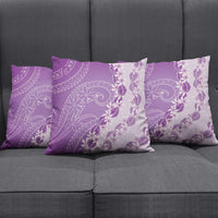 Heiva i Tahiti Pillow Cover Tahitian Tiare Maori Cowrie Lei Purple LT14 - Polynesian Pride
