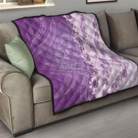 Heiva i Tahiti Quilt Tahitian Tiare Maori Cowrie Lei Purple LT14 - Polynesian Pride