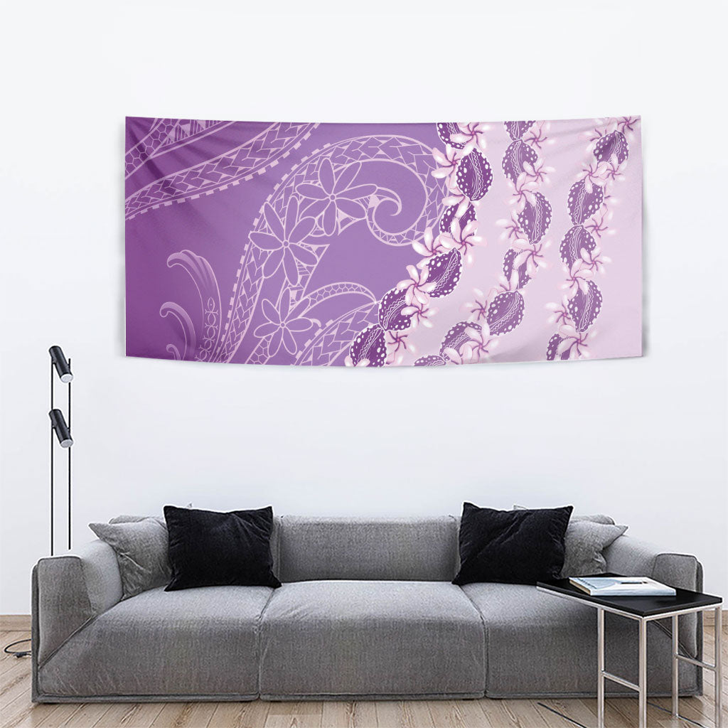 Heiva i Tahiti Tapestry Tahitian Tiare Maori Cowrie Lei Purple LT14 - Polynesian Pride
