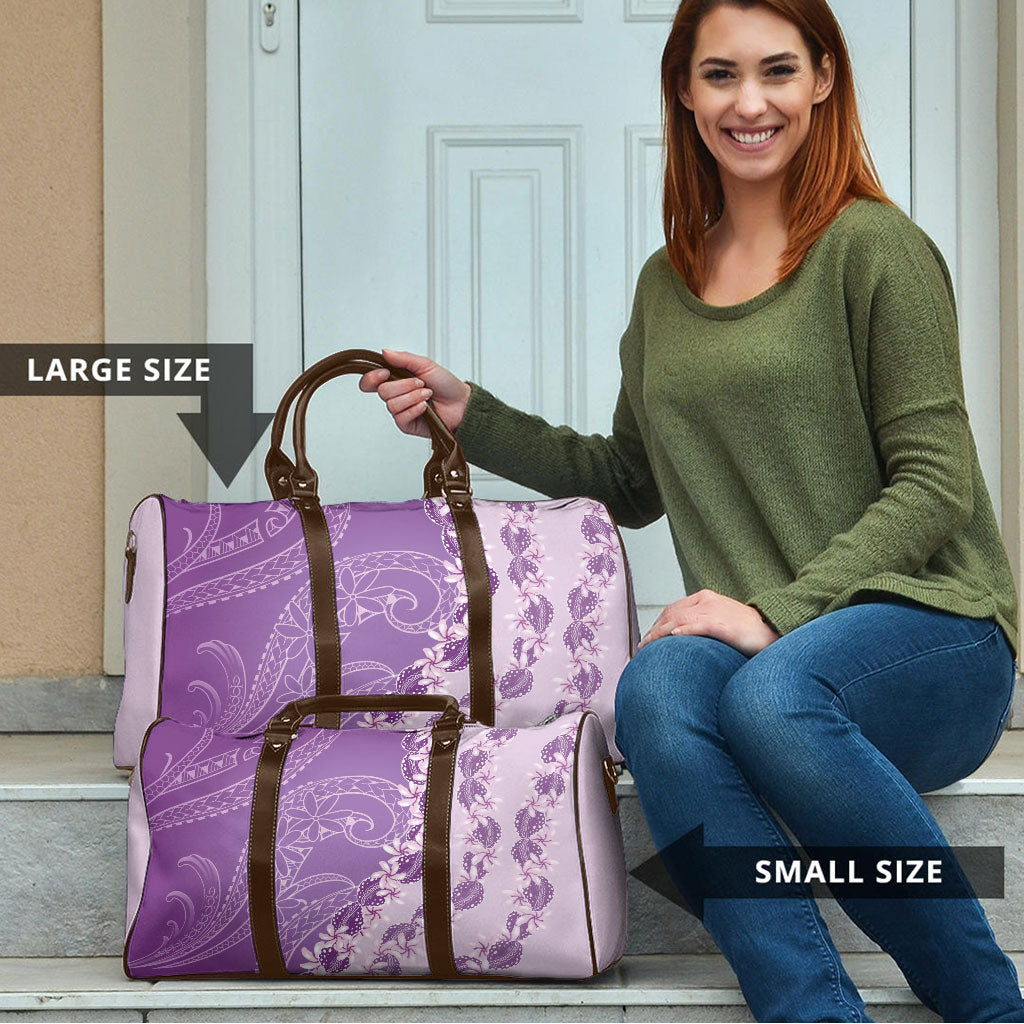 Heiva i Tahiti Travel Bag Tahitian Tiare Maori Cowrie Lei Purple LT14 - Polynesian Pride