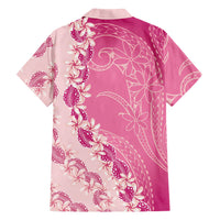 Heiva i Tahiti Family Matching Mermaid Dress and Hawaiian Shirt Tahitian Tiare Maori Cowrie Lei Pink LT14 - Polynesian Pride