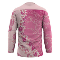 Heiva i Tahiti Hockey Jersey Tahitian Tiare Maori Cowrie Lei Pink LT14 - Polynesian Pride