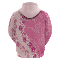 Heiva i Tahiti Hoodie Tahitian Tiare Maori Cowrie Lei Pink LT14 - Polynesian Pride