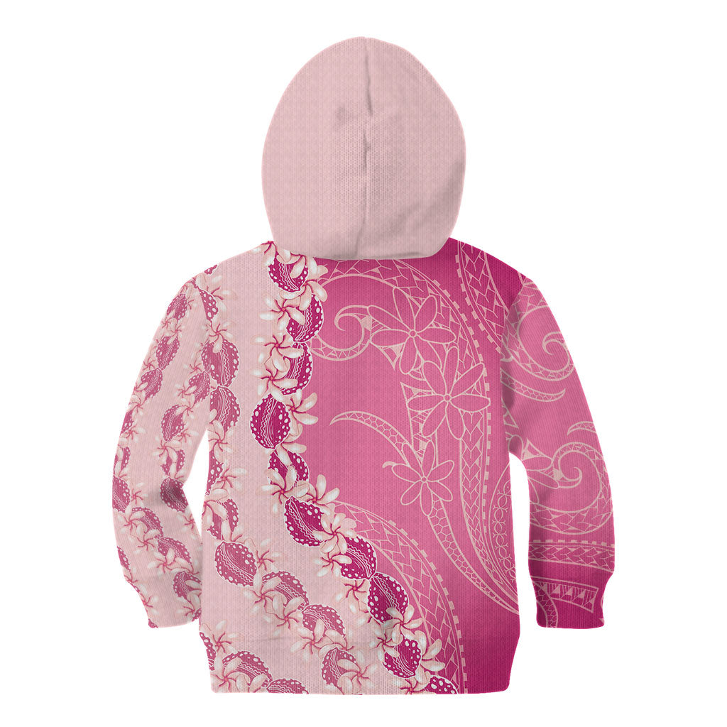Heiva i Tahiti Kid Hoodie Tahitian Tiare Maori Cowrie Lei Pink LT14 - Polynesian Pride