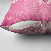 Heiva i Tahiti Pillow Cover Tahitian Tiare Maori Cowrie Lei Pink LT14 - Polynesian Pride