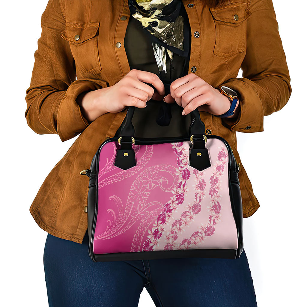 Heiva i Tahiti Shoulder Handbag Tahitian Tiare Maori Cowrie Lei Pink