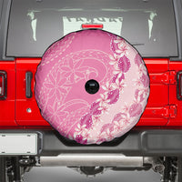 Heiva i Tahiti Spare Tire Cover Tahitian Tiare Maori Cowrie Lei Pink LT14 - Polynesian Pride