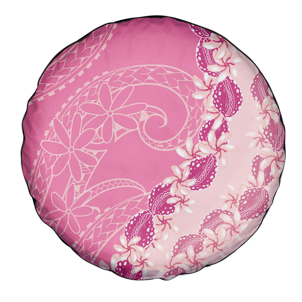 Heiva i Tahiti Spare Tire Cover Tahitian Tiare Maori Cowrie Lei Pink LT14 - Polynesian Pride