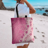 Heiva i Tahiti Tote Bag Tahitian Tiare Maori Cowrie Lei Pink LT14 - Polynesian Pride