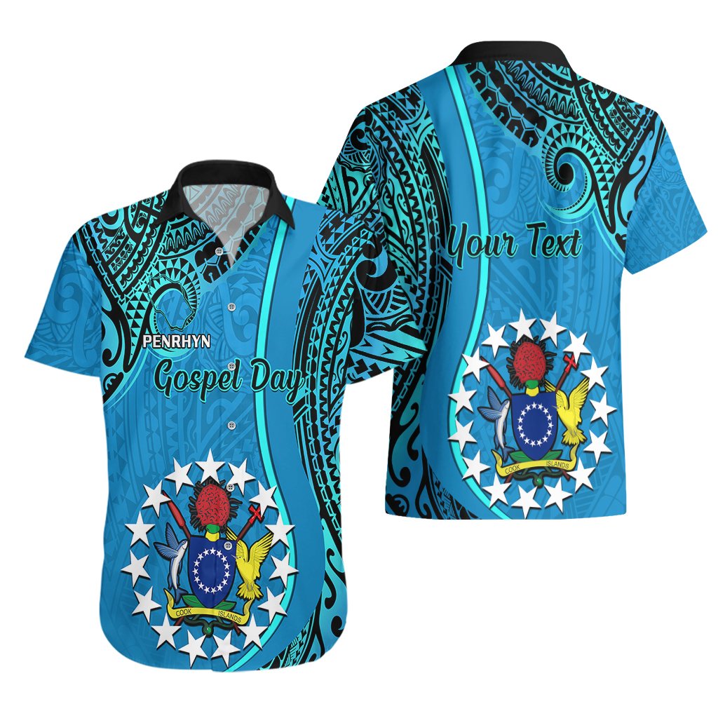 Personalised 13 March Penrhyn Island Gospel Day Hawaiian Shirt Cook Islands Tribal Pattern LT14 - Polynesian Pride