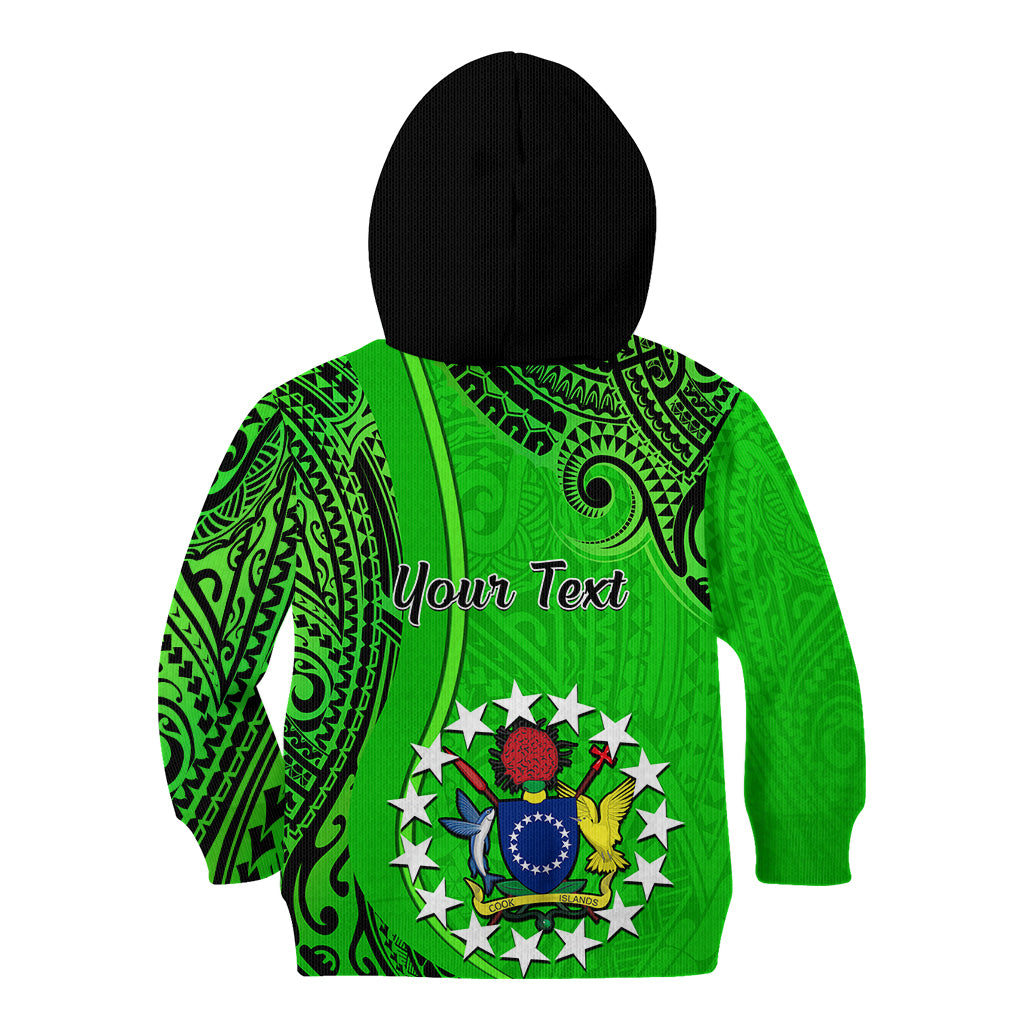 Personalised 21 July Mitiaro Island Gospel Day Kid Hoodie Cook Islands Tribal Pattern LT14 - Polynesian Pride