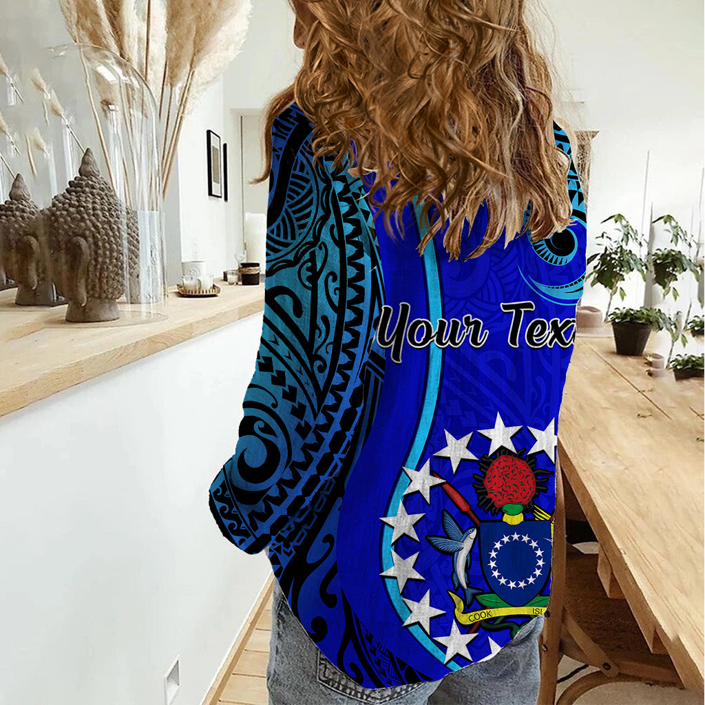 Personalised 8 December Pukapuka Island Gospel Day Women Casual Shirt Cook Islands Tribal Pattern LT14 - Polynesian Pride