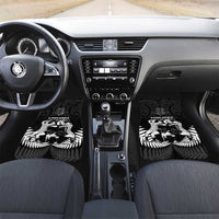 New Zealand Silver Fern Rugby Car Mats Haka Dance With Aotearoa Maori Pattern