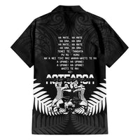 New Zealand Silver Fern Rugby Family Matching Short Sleeve Bodycon Dress and Hawaiian Shirt Haka Dance With Aotearoa Maori Pattern