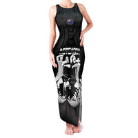 New Zealand Silver Fern Rugby Family Matching Tank Maxi Dress and Hawaiian Shirt Haka Dance With Aotearoa Maori Pattern