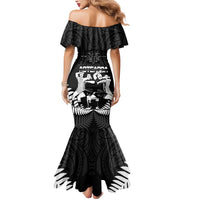 New Zealand Silver Fern Rugby Mermaid Dress Haka Dance With Aotearoa Maori Pattern LT14 - Polynesian Pride