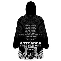 New Zealand Silver Fern Rugby Wearable Blanket Hoodie Haka Dance With Aotearoa Maori Pattern LT14 - Polynesian Pride