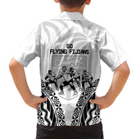 Fiji Tapa Rugby Family Matching Tank Maxi Dress and Hawaiian Shirt Cibi Dance With Fijian Pattern LT14 - Polynesian Pride